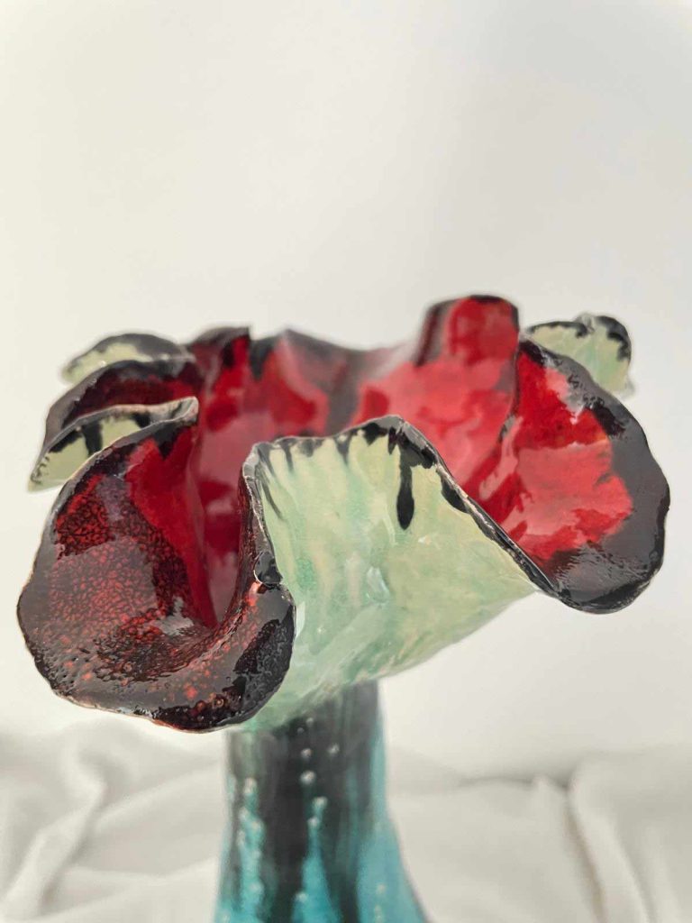 Réalisation de Nathalie Vernerie. Artiste céramiste d'Indre-et-Loire.